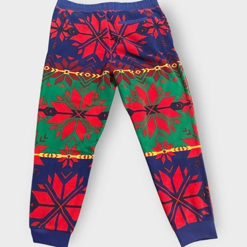 Polo Ralph Lauren Snowflake Fair-Isle Graphic Fleece Jogger Sweatpants size XL